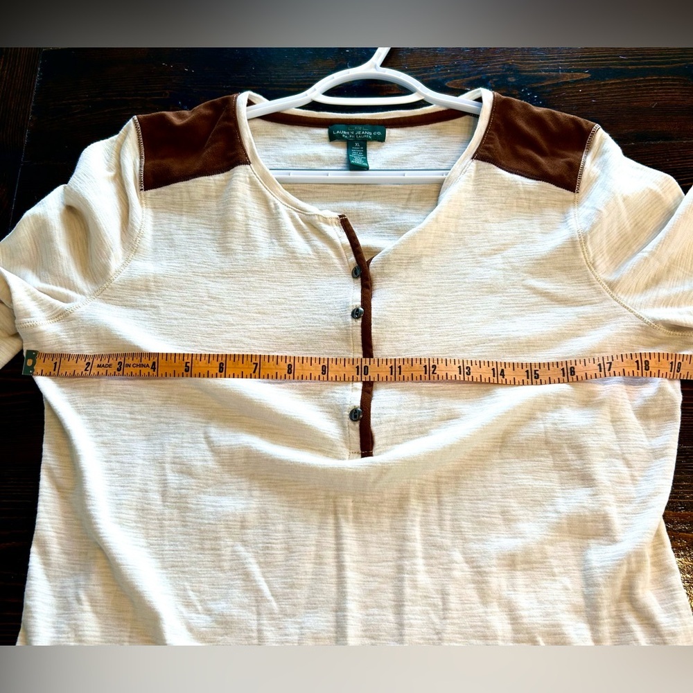 Ralph Lauren Western Henley Shirt Top Blouse size xl - Picture 5 of 6